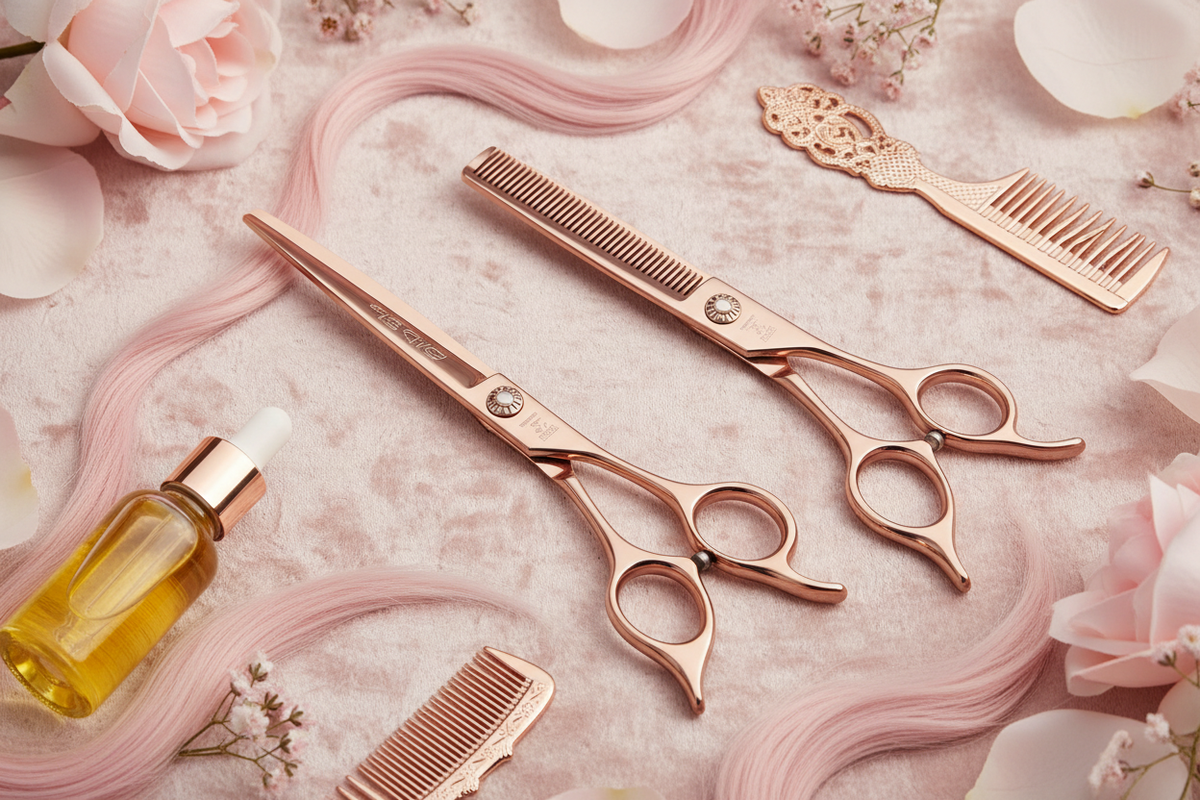 Pink Hair Salon Scissors